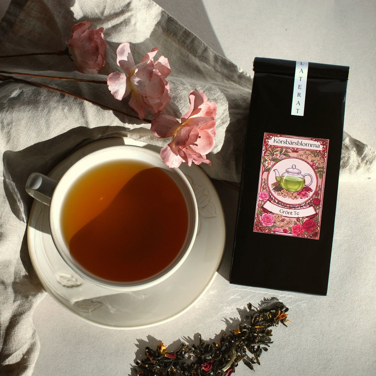 Premium Grönt Te - Körsbärsblomma - 100 g