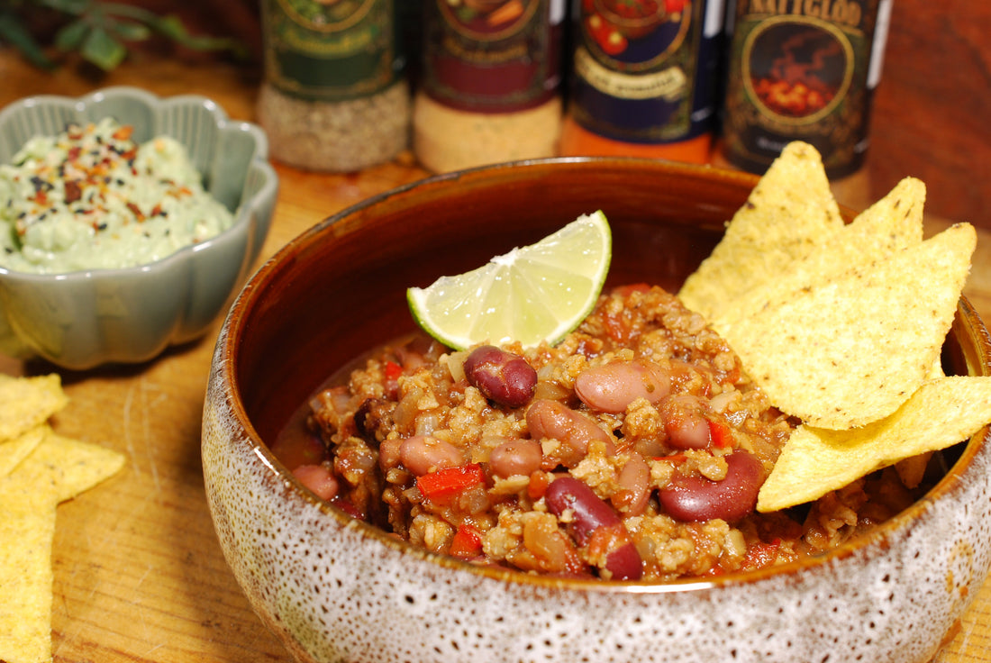 Nattglödschili med nachos