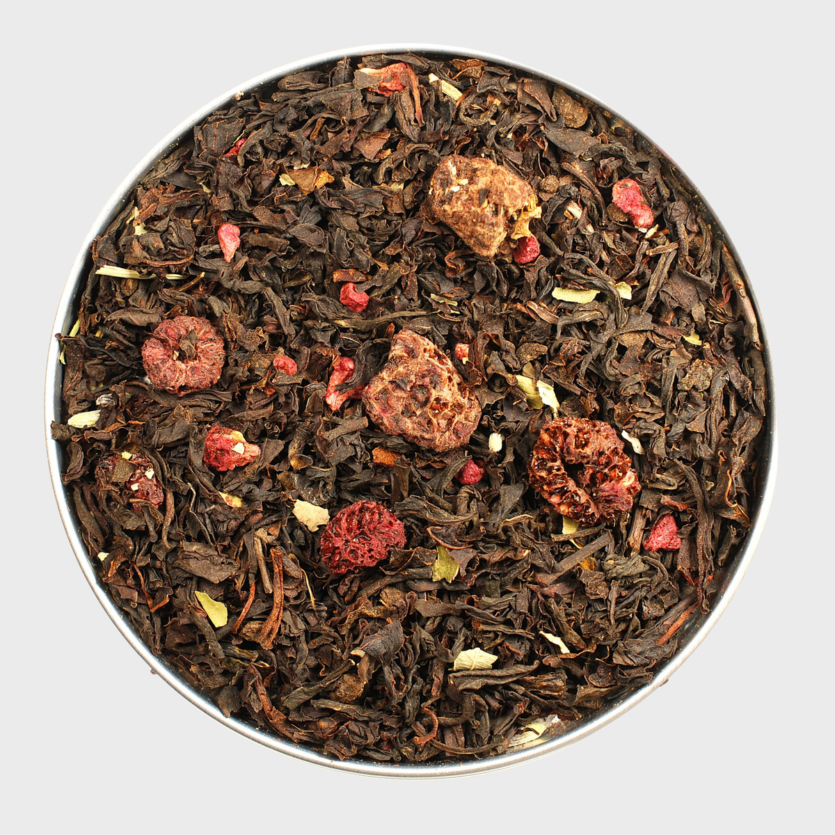 Premium Svart Te - Hallon & Lavendel - 100 g